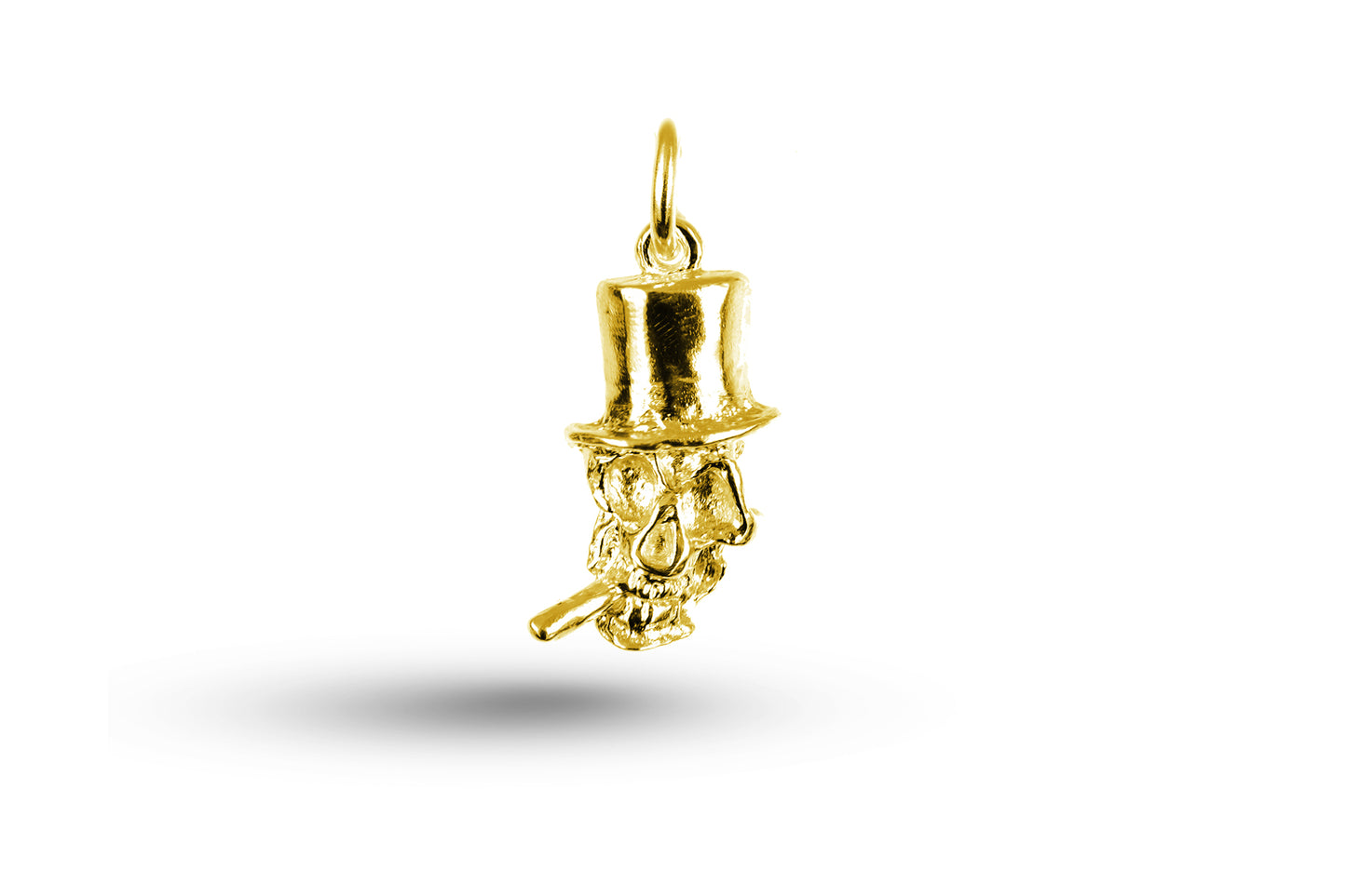 Yellow gold Skull with Top Hat charm.