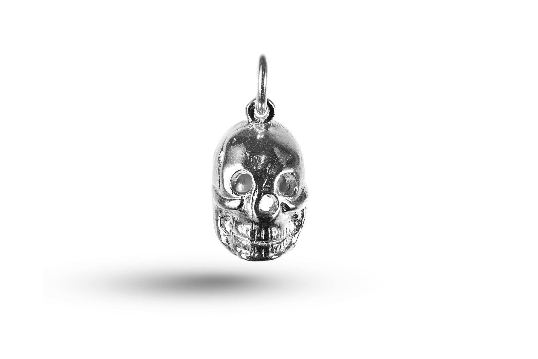 White gold Skull charm.