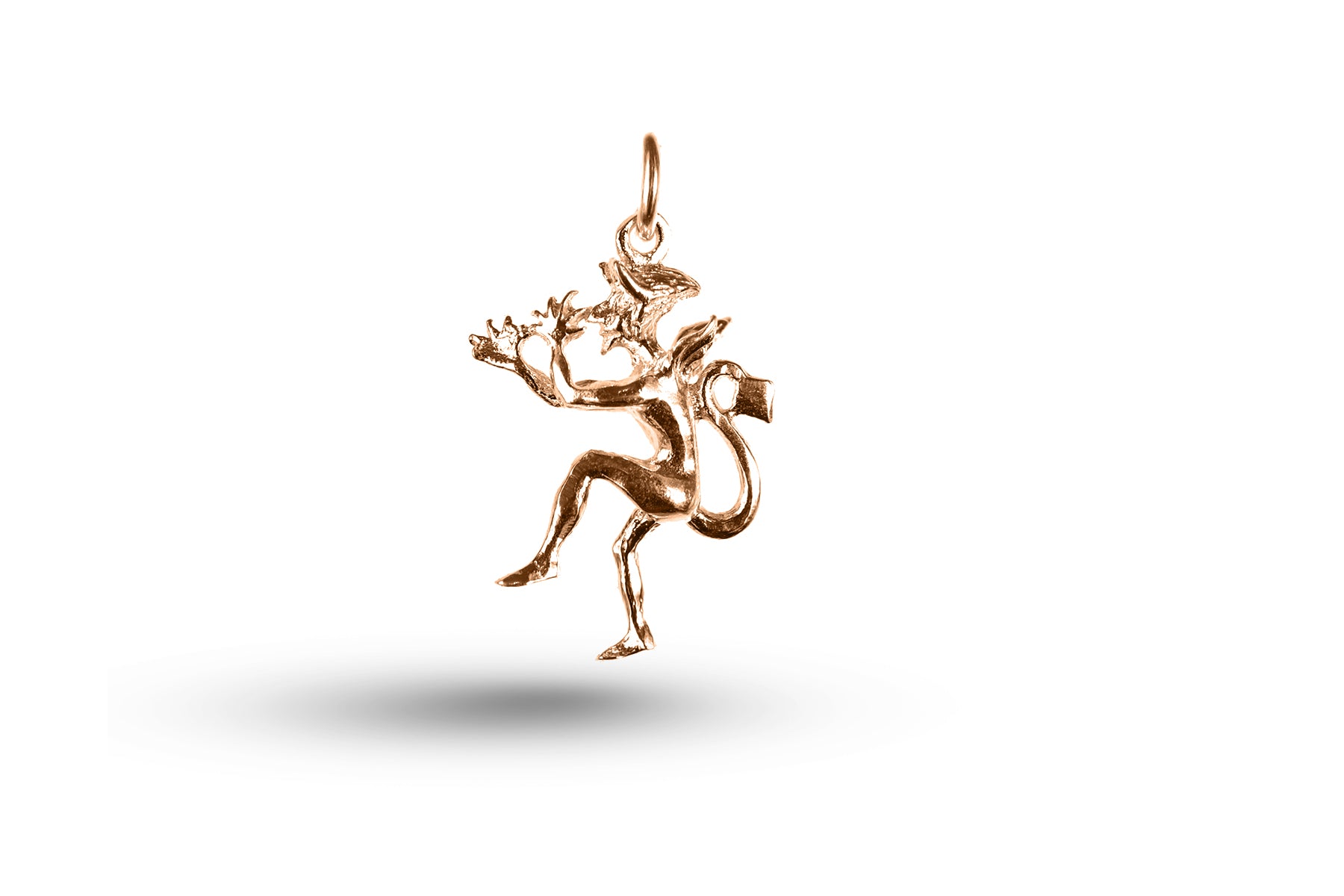 Rose gold Devil Imp charm.