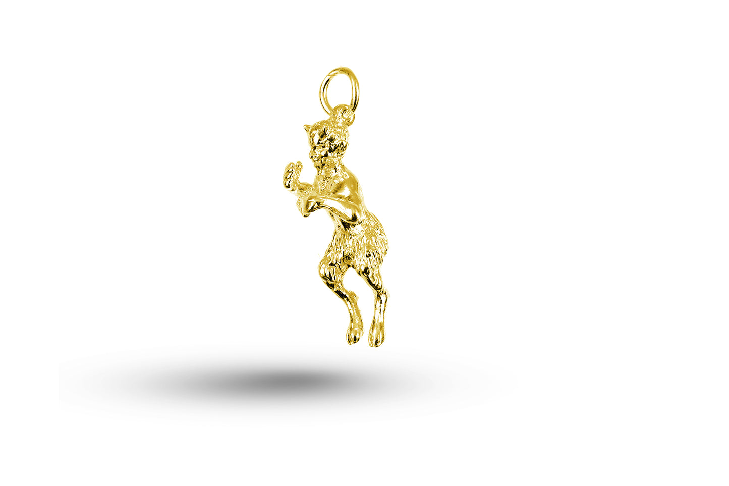 Yellow gold The Devil charm.