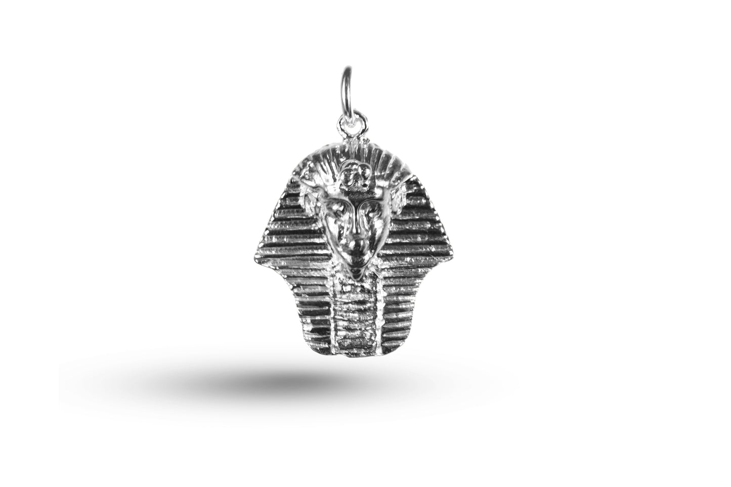 White gold Tutankhamun charm.