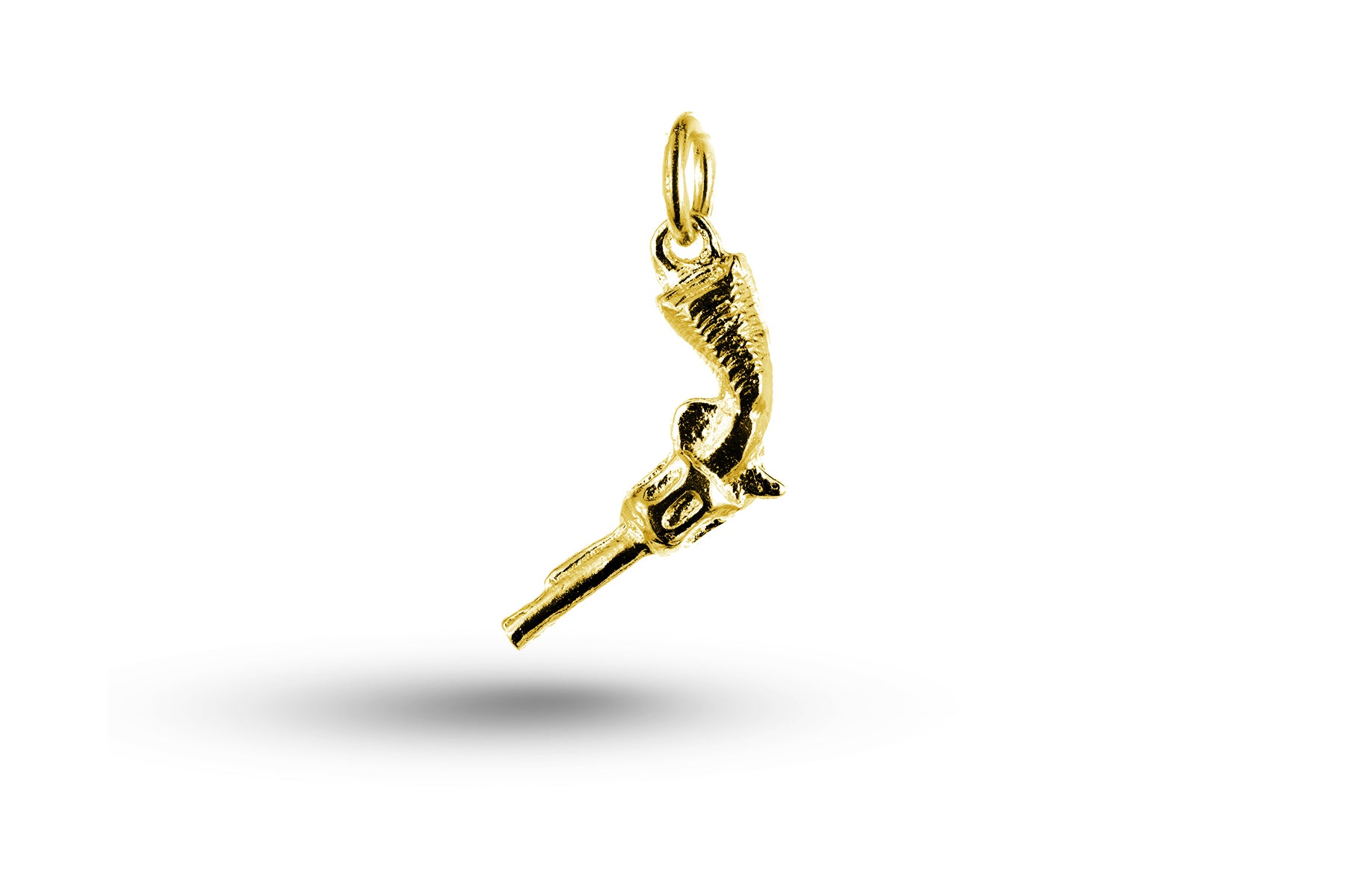 Yellow gold Pistol Gun charm.