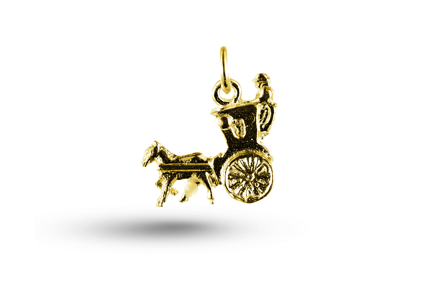 Yellow gold Hanson Cab charm.