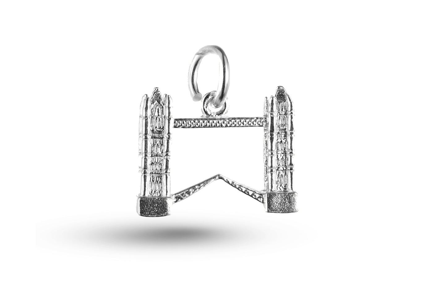 White gold Tower Bridge charm.