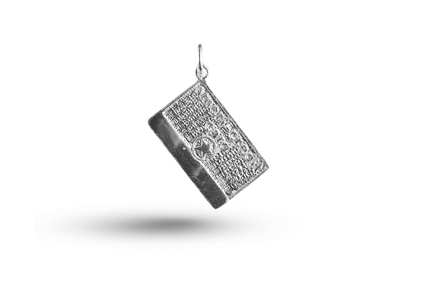White gold Star Credit Card charm.