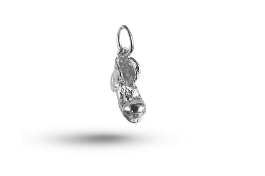 White gold Old Boot charm.