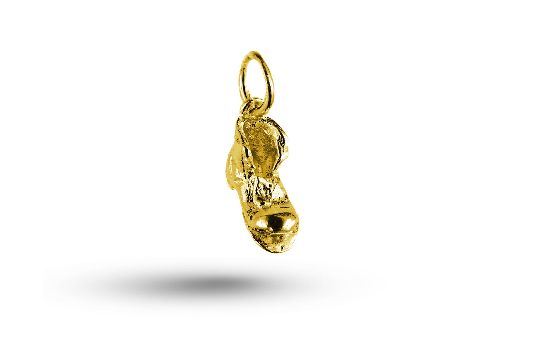 Yellow gold Old Boot charm.