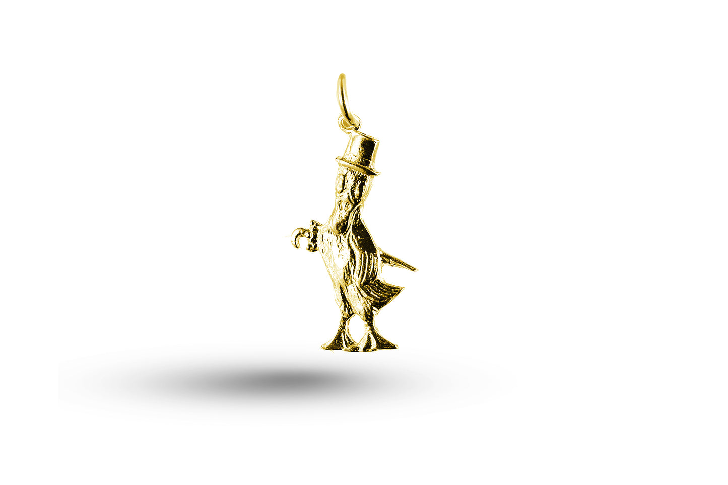 Yellow gold Duck with Umbrella charm.