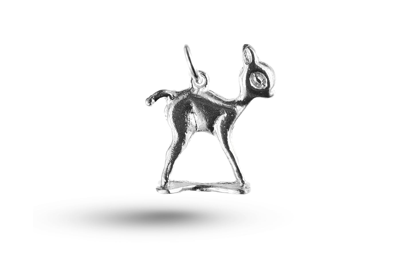 Luxury white gold Bambi charm.