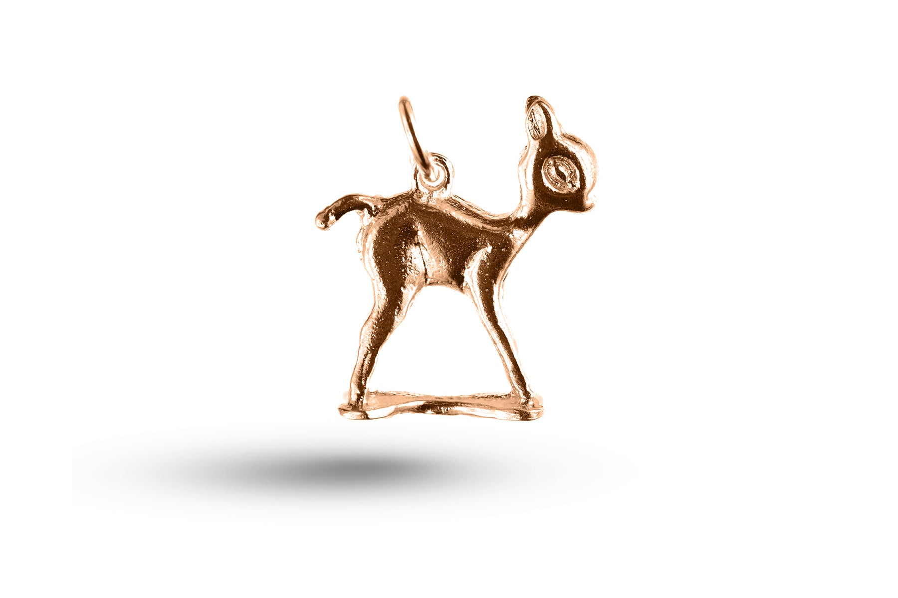 Luxury rose gold Bambi charm.