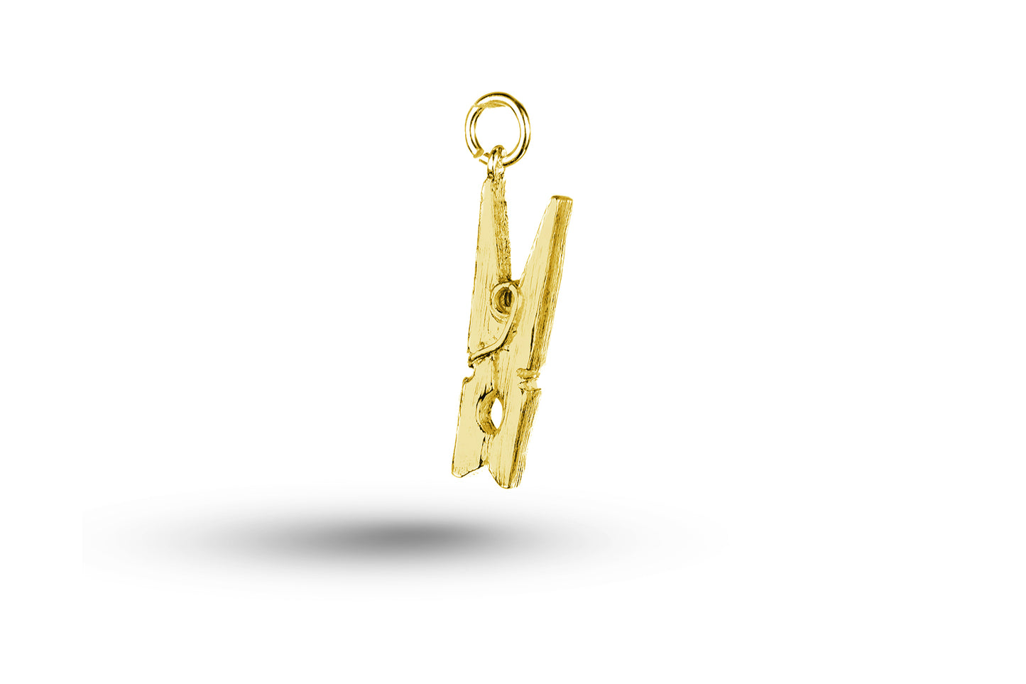 Yellow gold Clothes Peg charm.