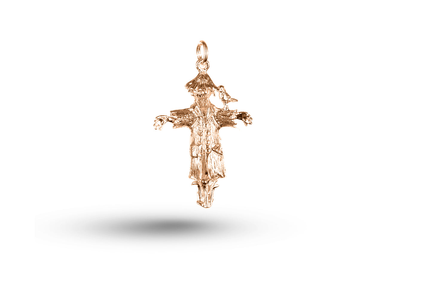 Rose gold Scarecrow charm.