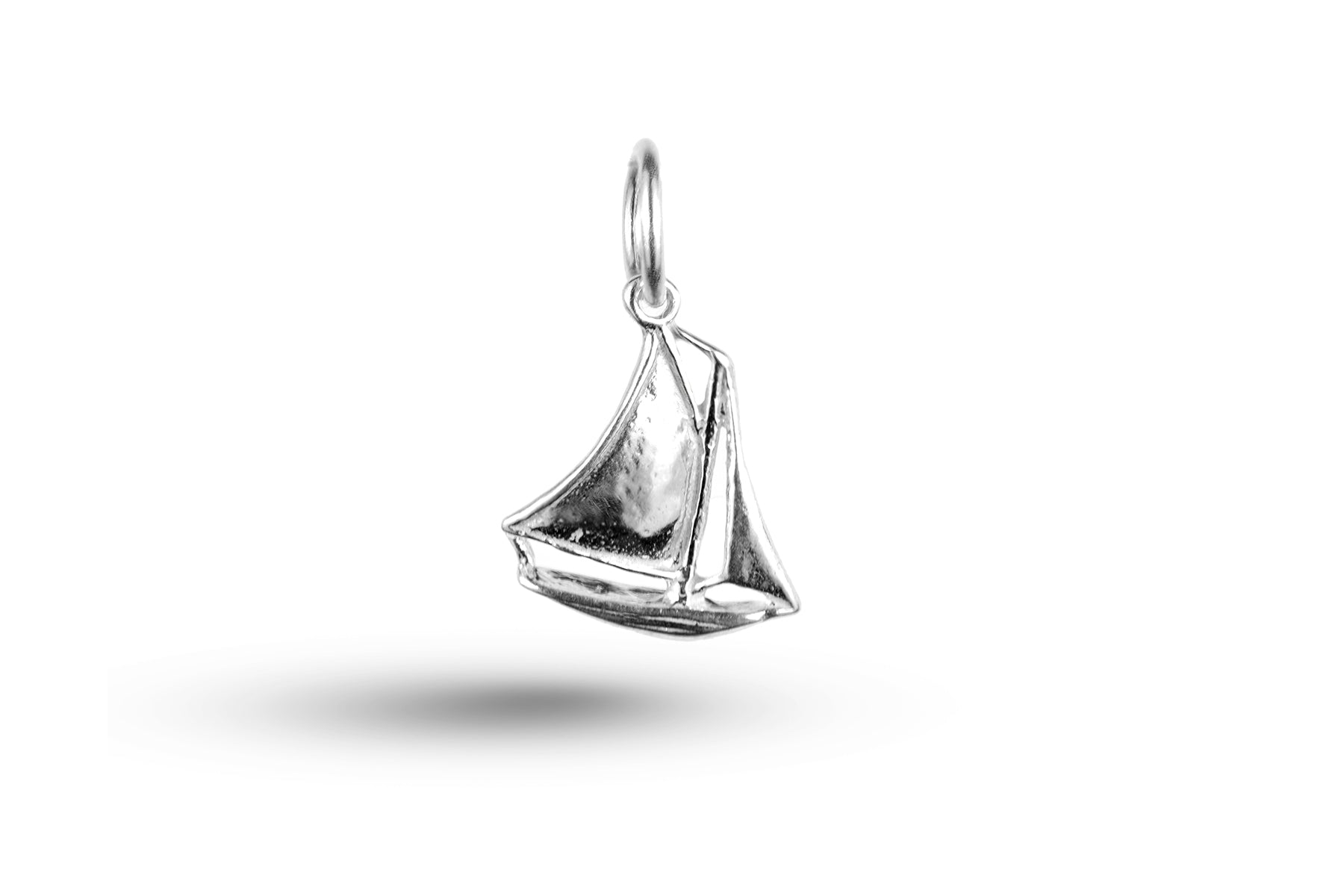 White gold Yacht charm.