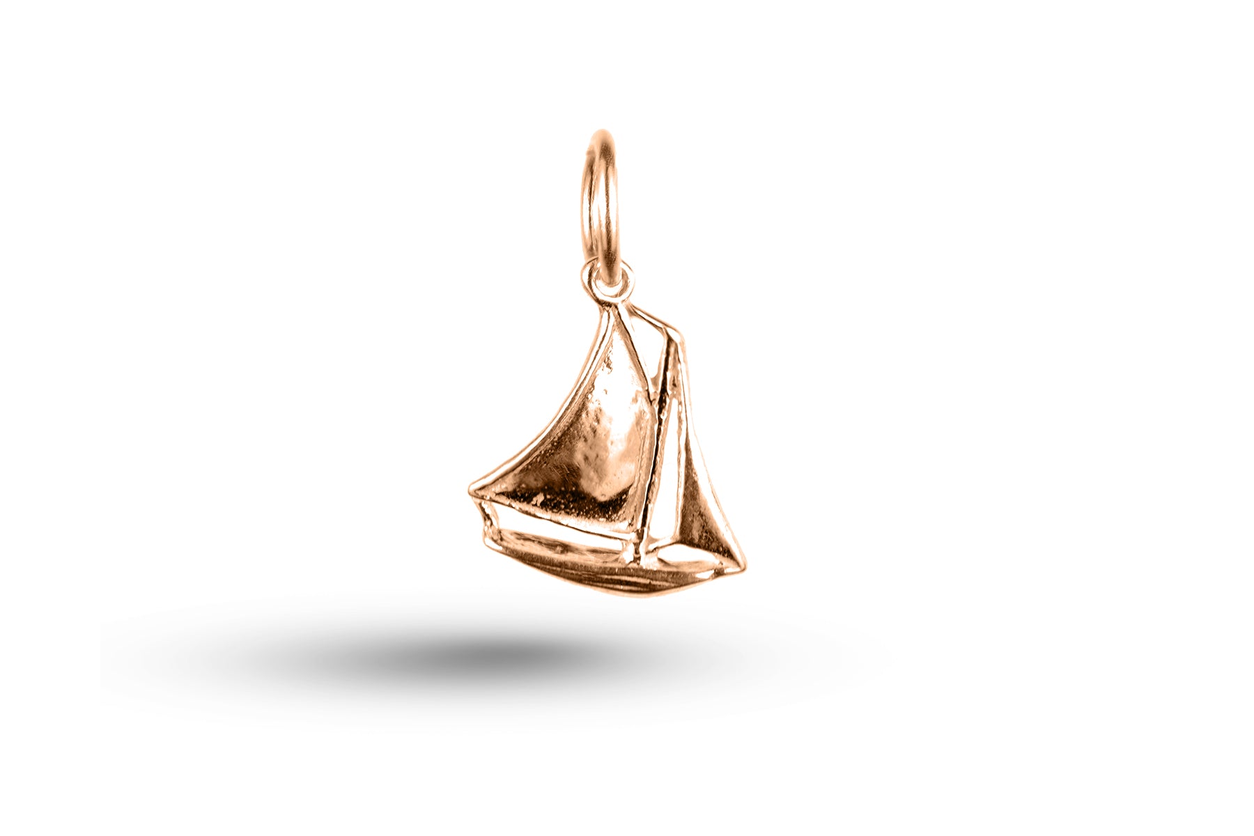 Rose gold Yacht charm.