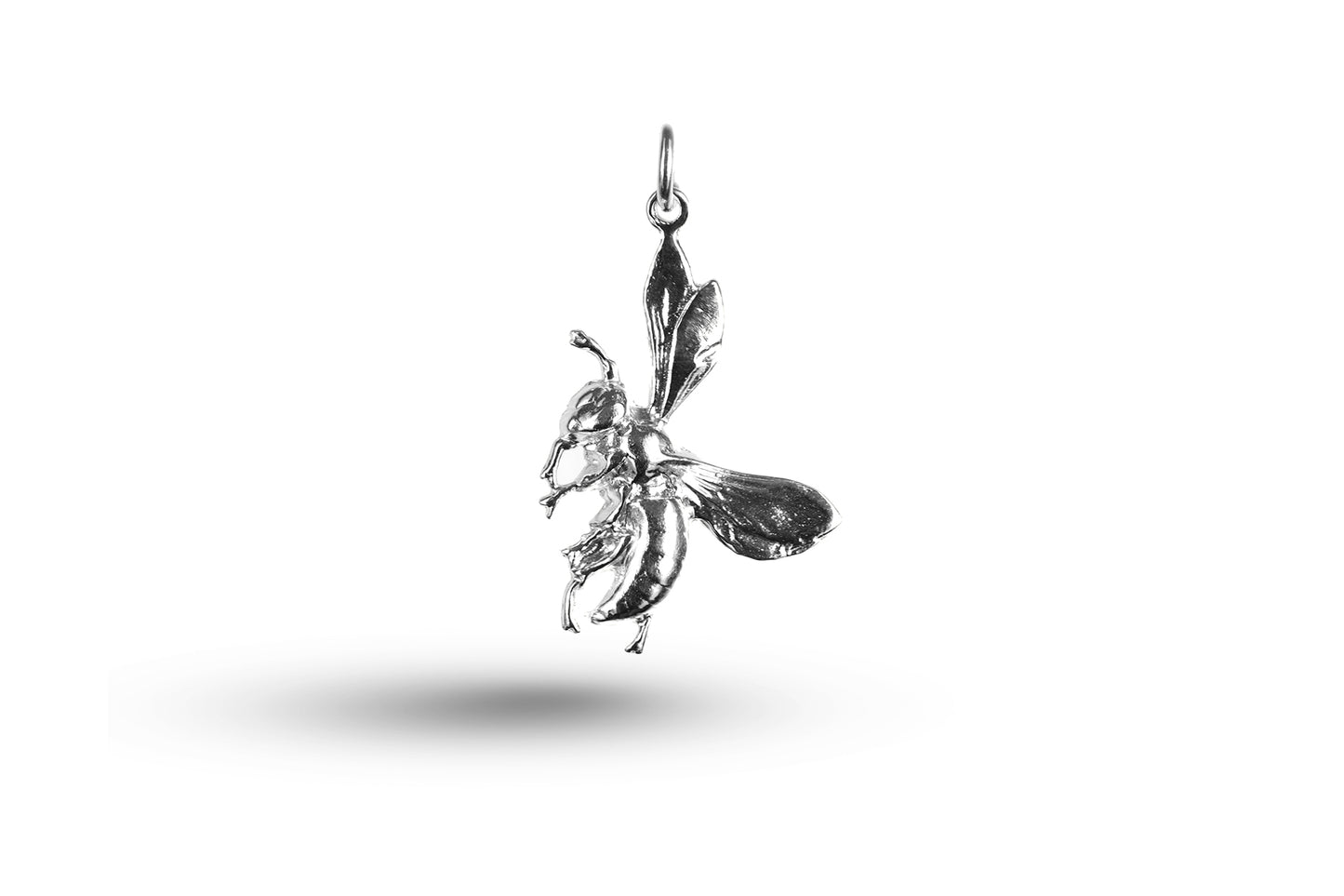 White gold Wasp charm.