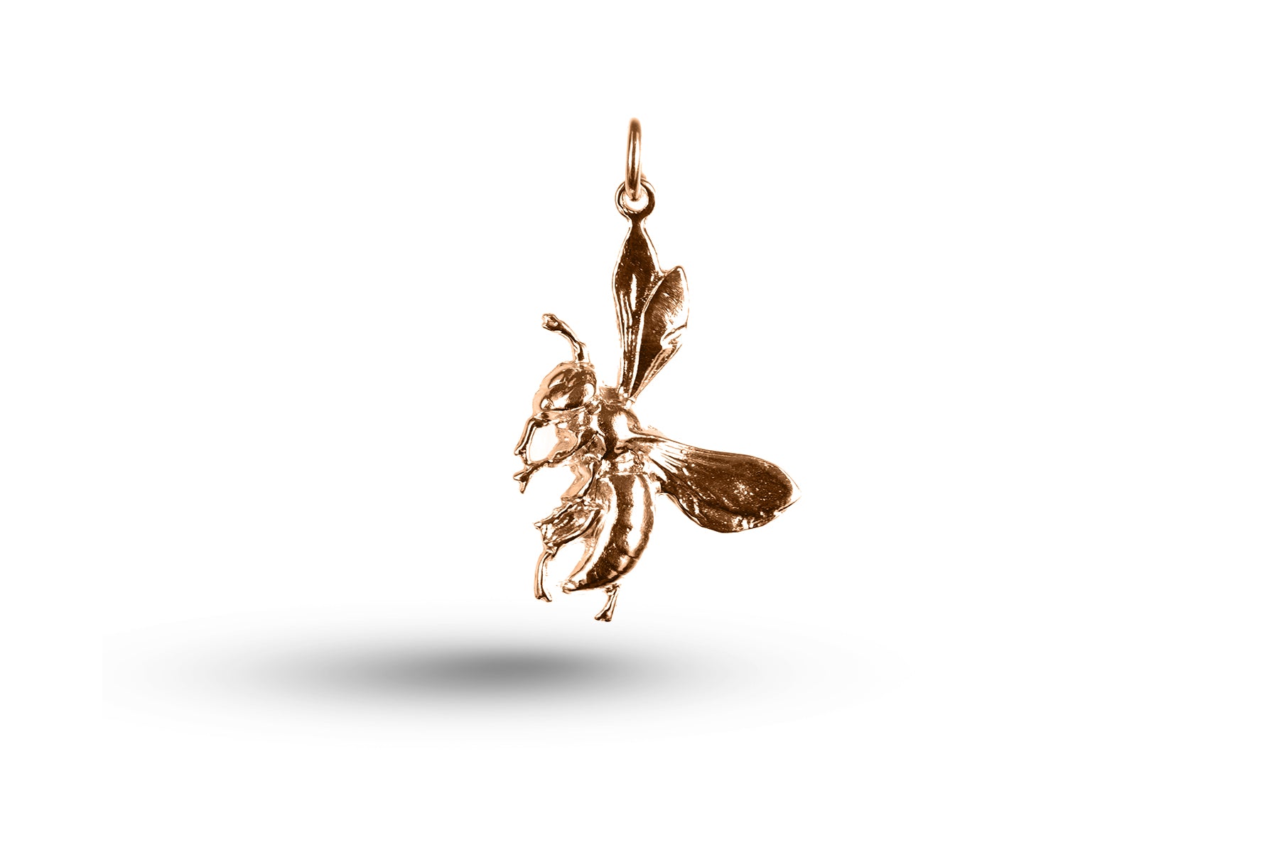 Rose gold Wasp charm.