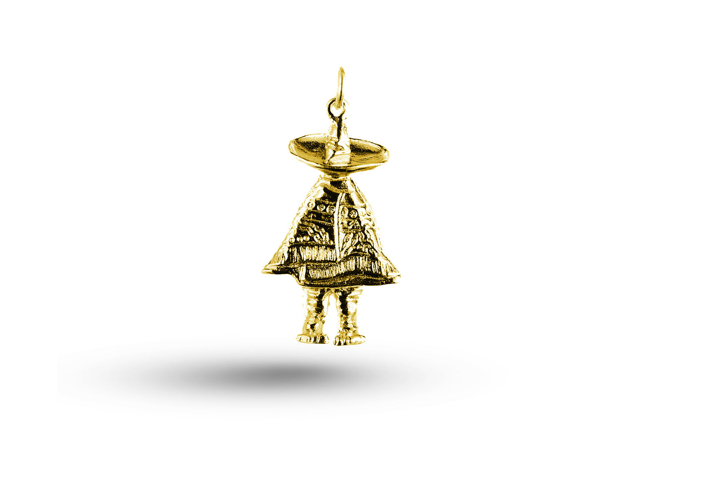 Yellow gold Sleeping Mexican charm.