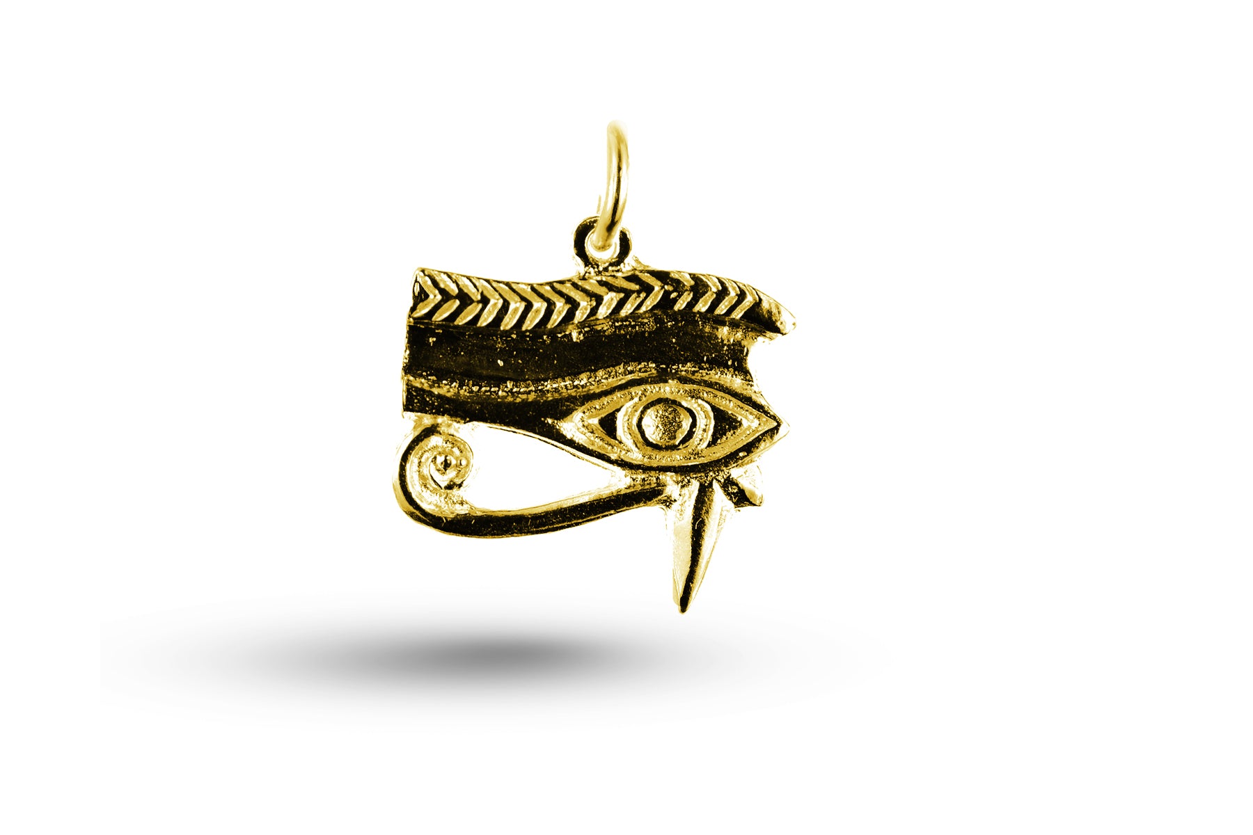 Yellow gold Left Eye of Horus charm.