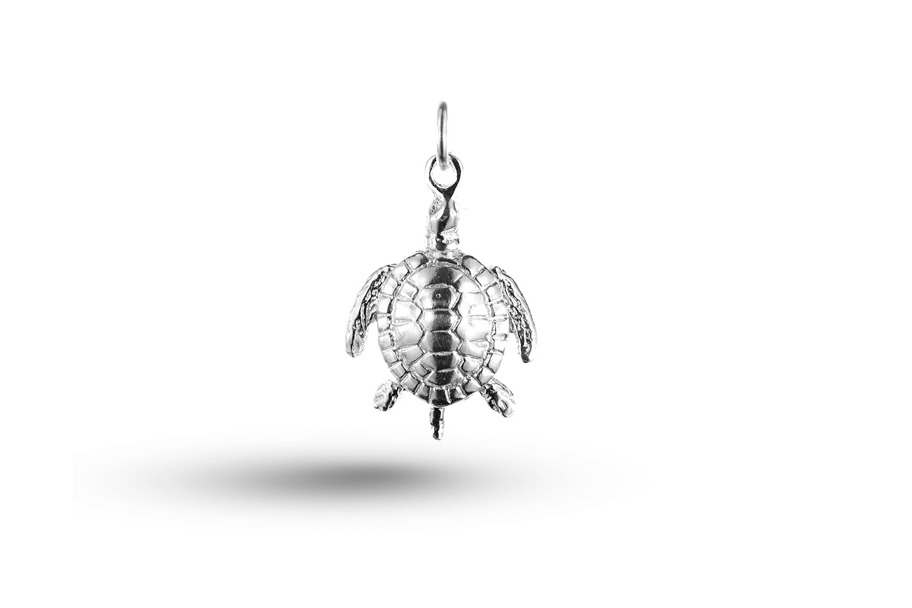 White gold Turtle charm.