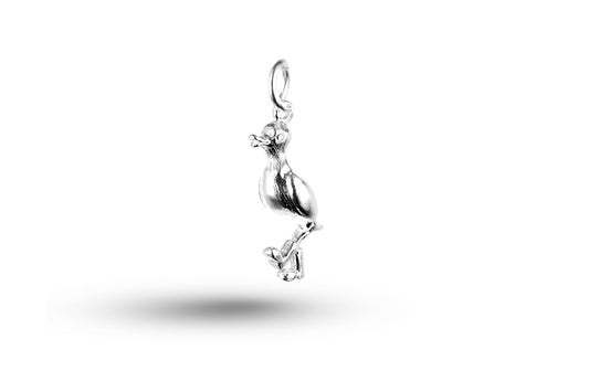 White gold Duck with Wellingtons charm.