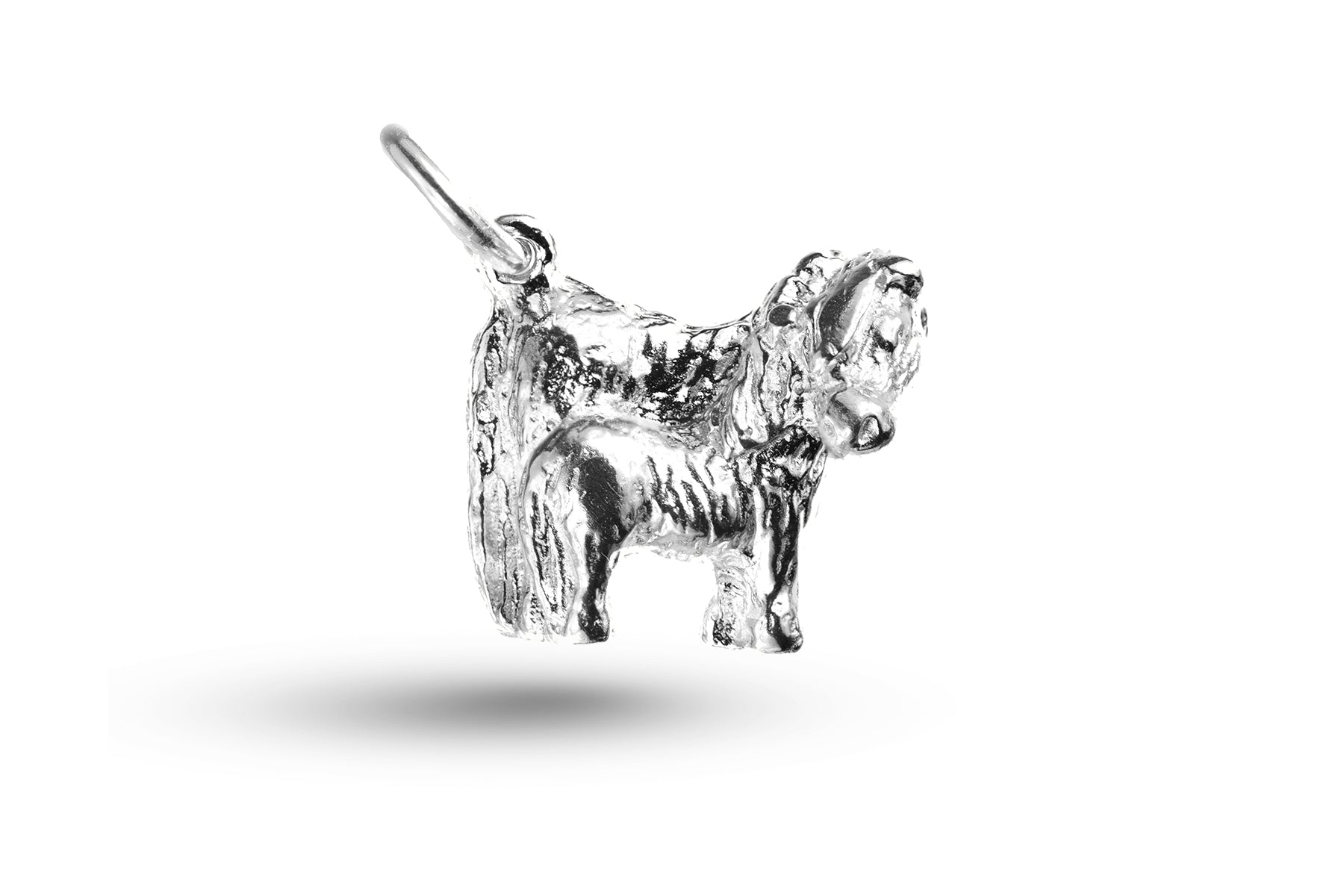 White gold Shetland Ponies charm.