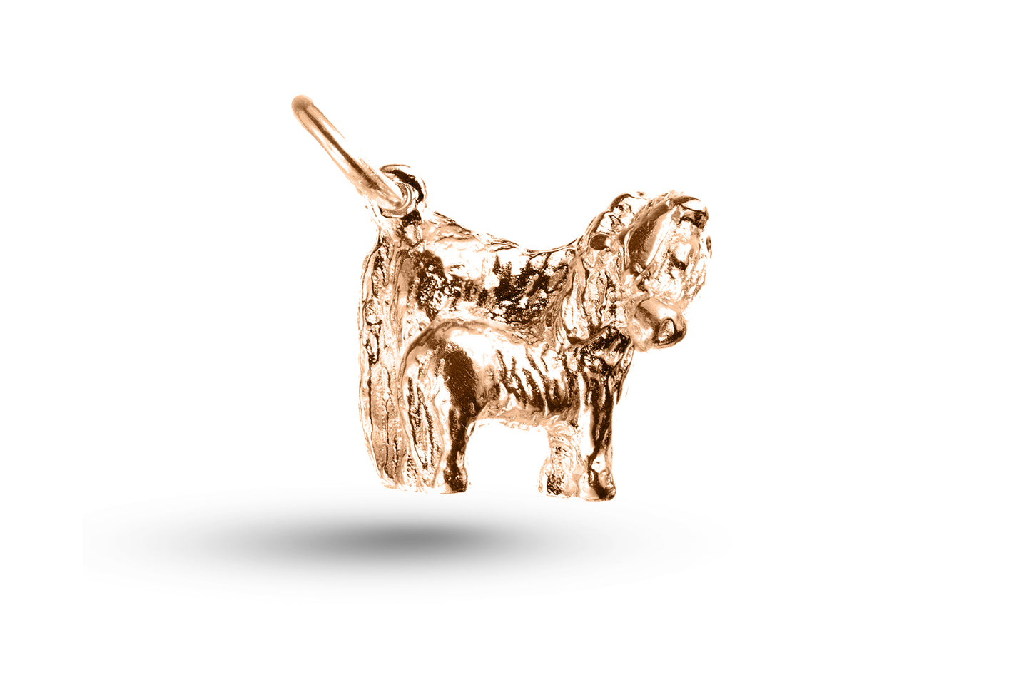 Rose gold Shetland Ponies charm.