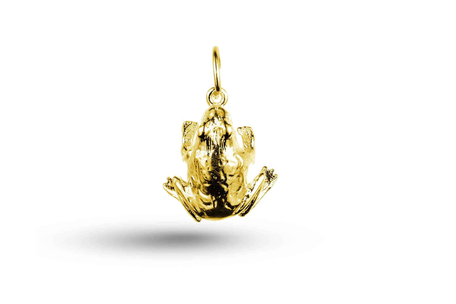 Yellow gold Leaping Frog charm.