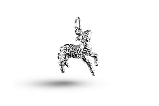 White gold Spring Lamb charm.
