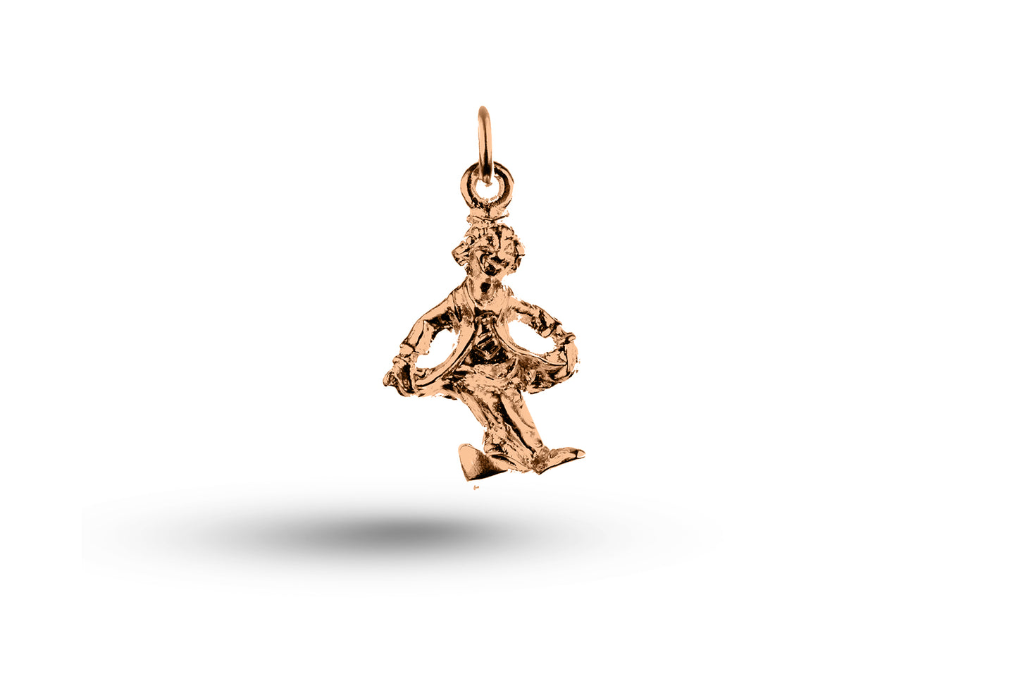 Rose gold Funny Clown charm.