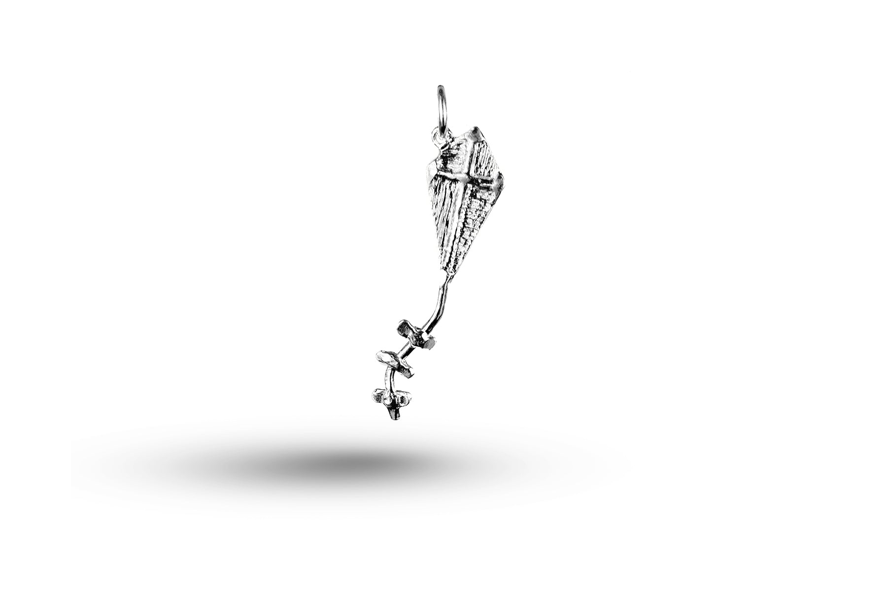 White gold Kite charm.