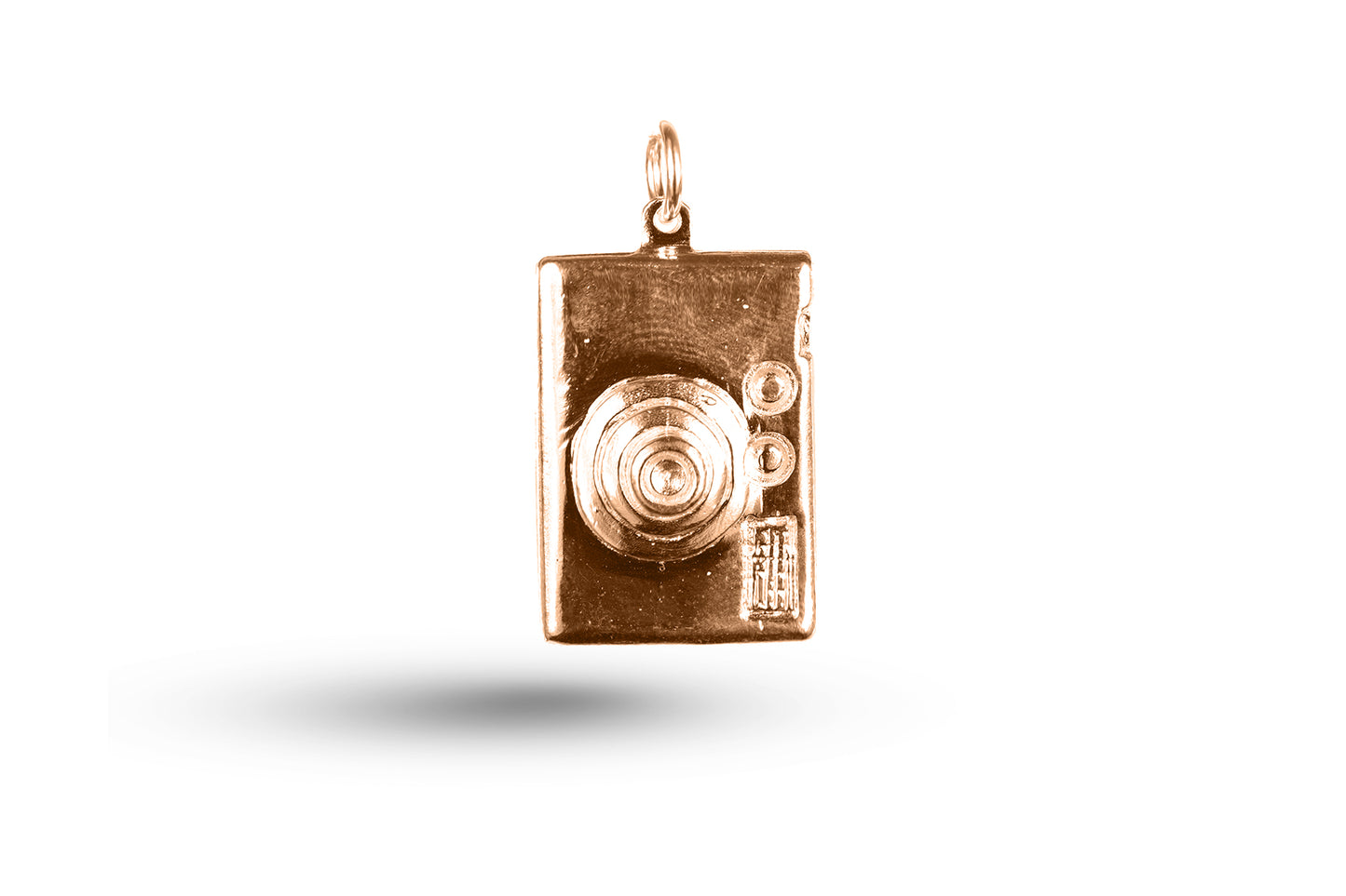 Rose gold Digital Camera charm.