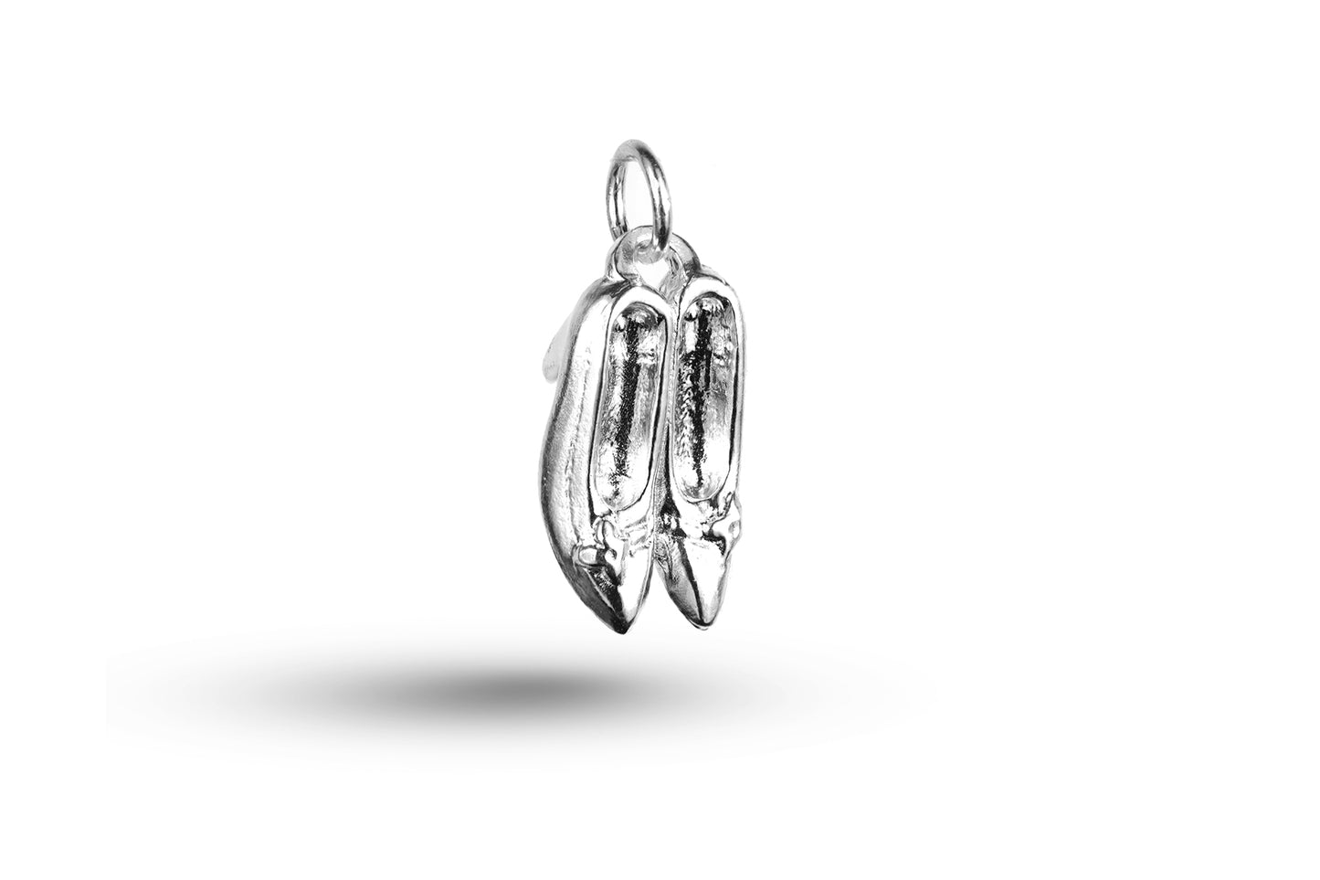 White gold Pair of Shoes charm.