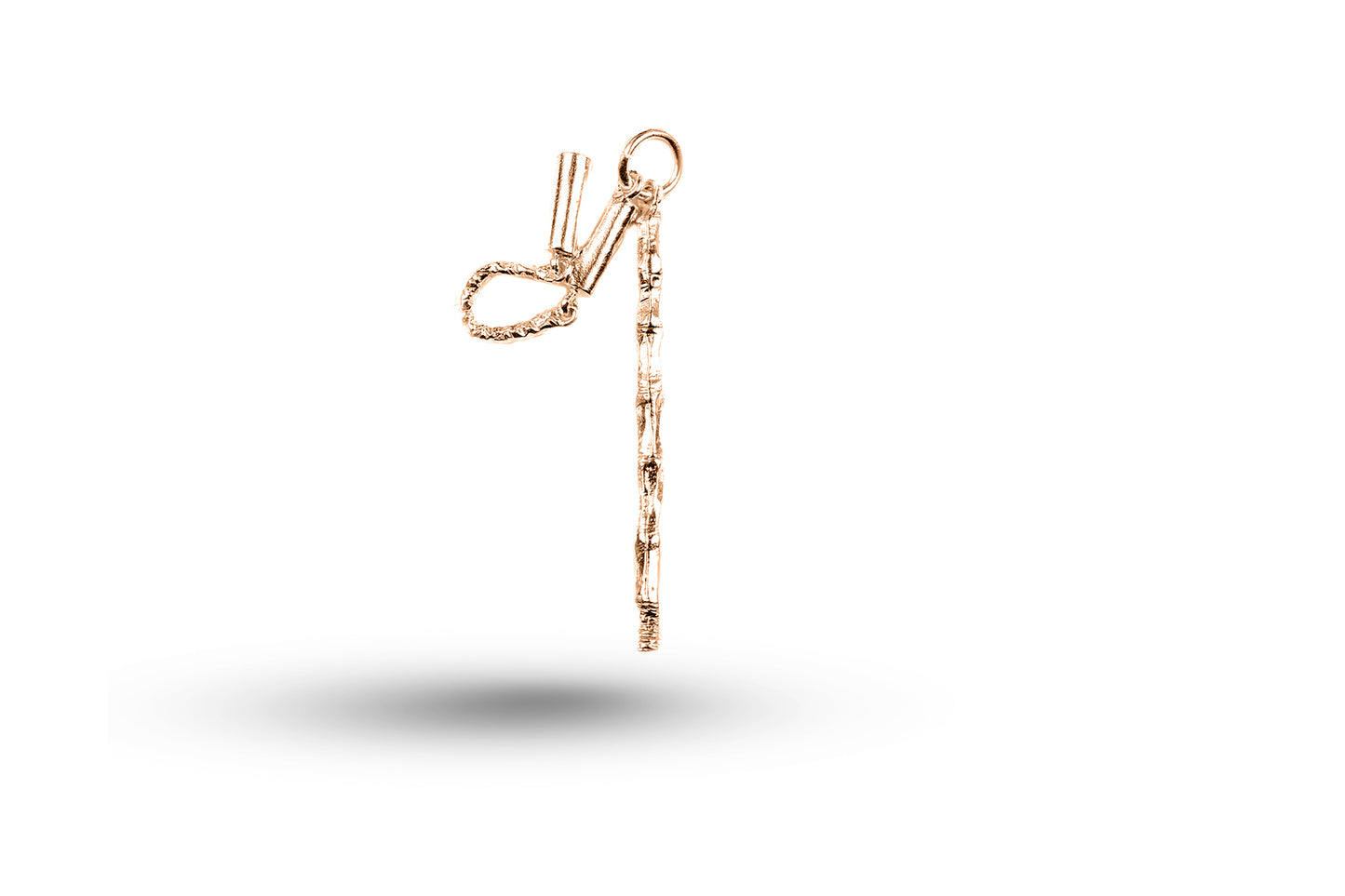 Rose gold Martial Arts charm.
