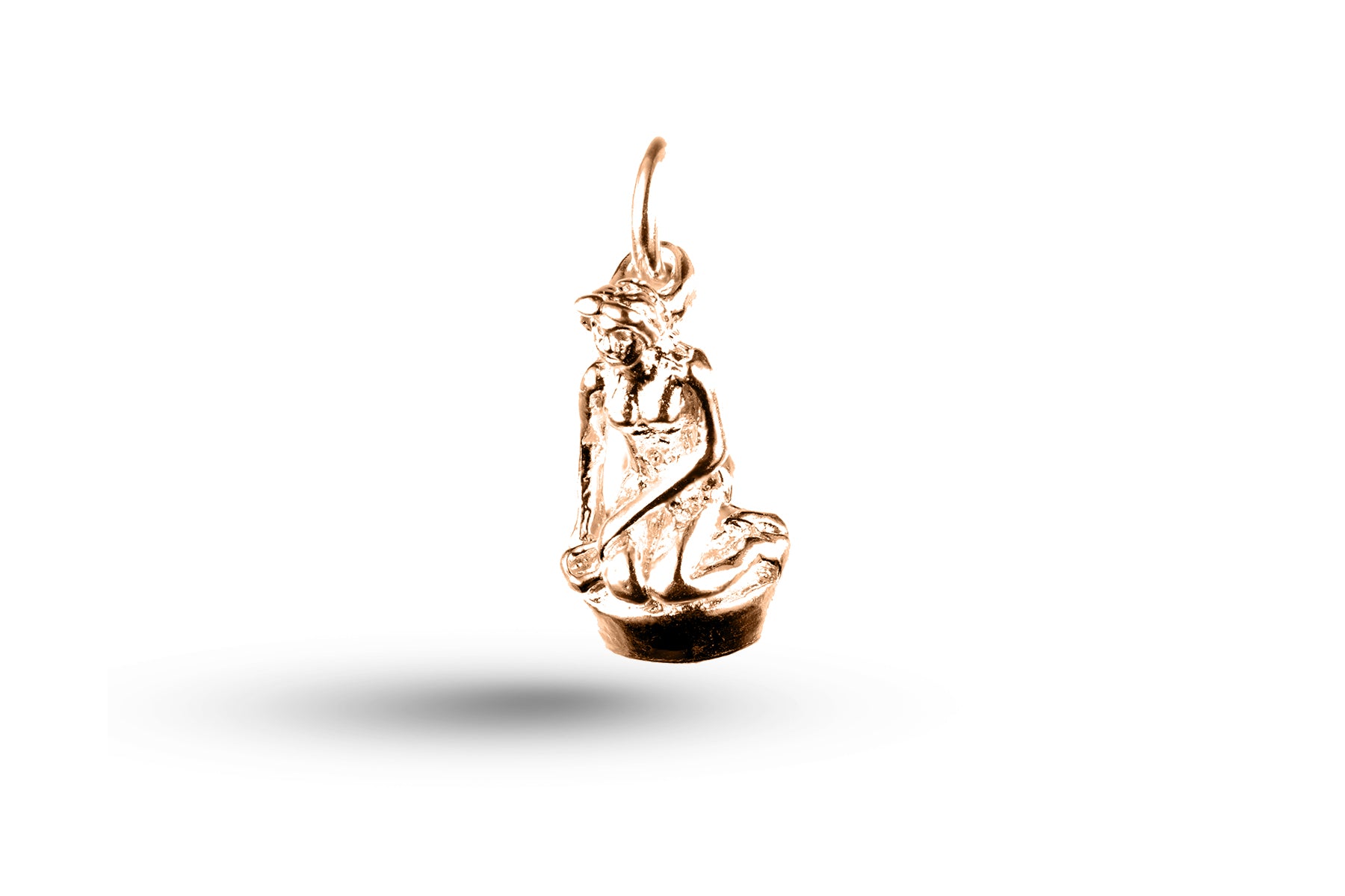 Rose gold Little Mermaid charm.