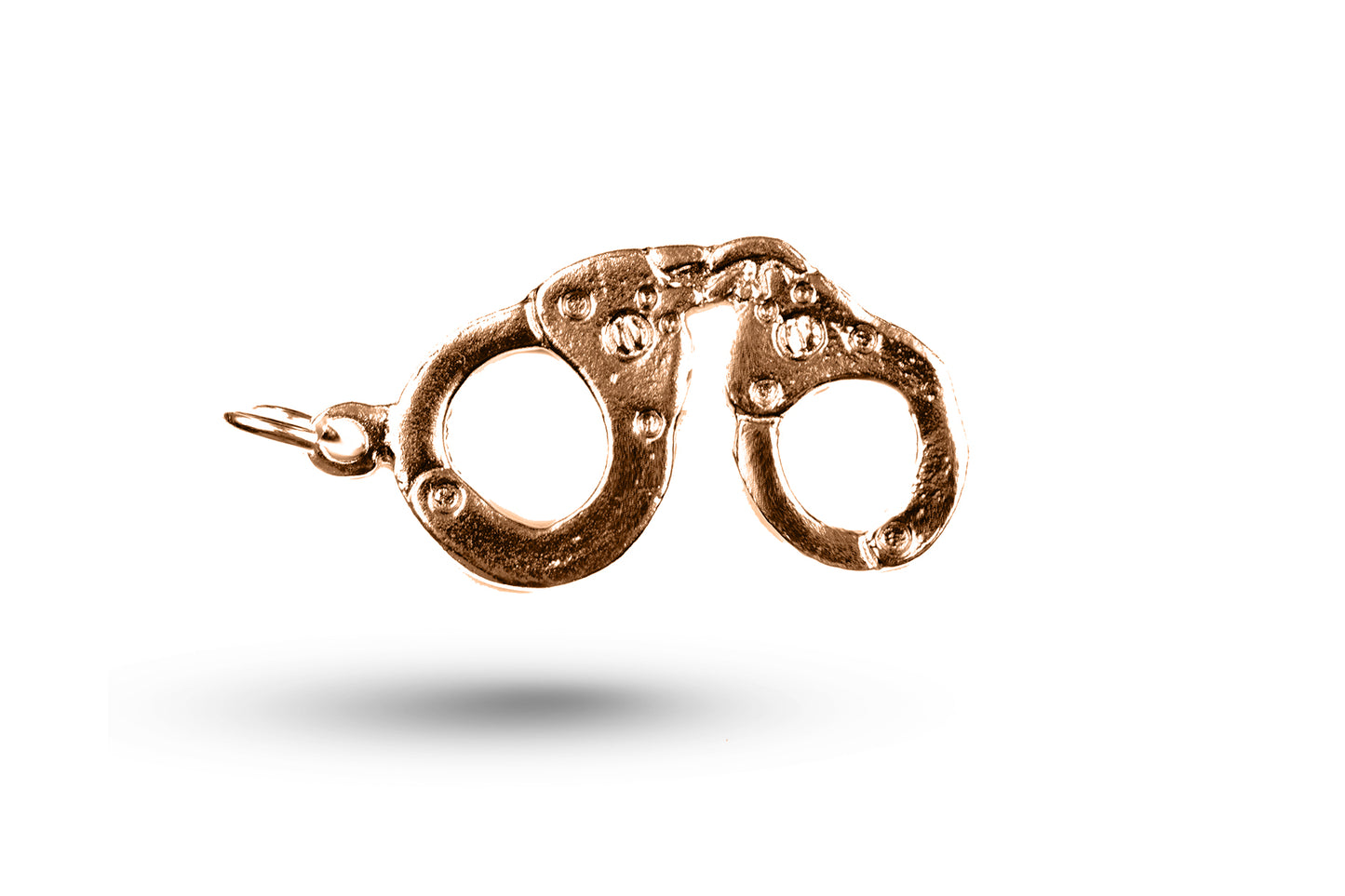 Rose gold Handcuffs charm.