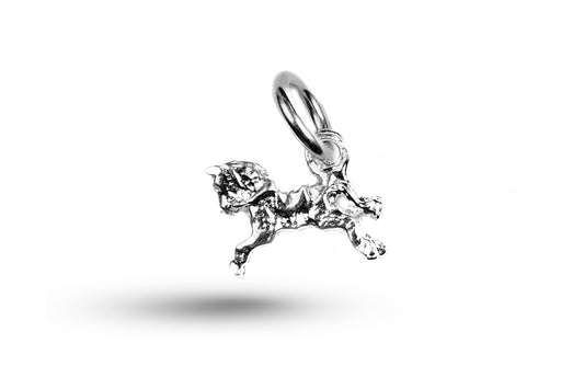 White gold Horse charm.
