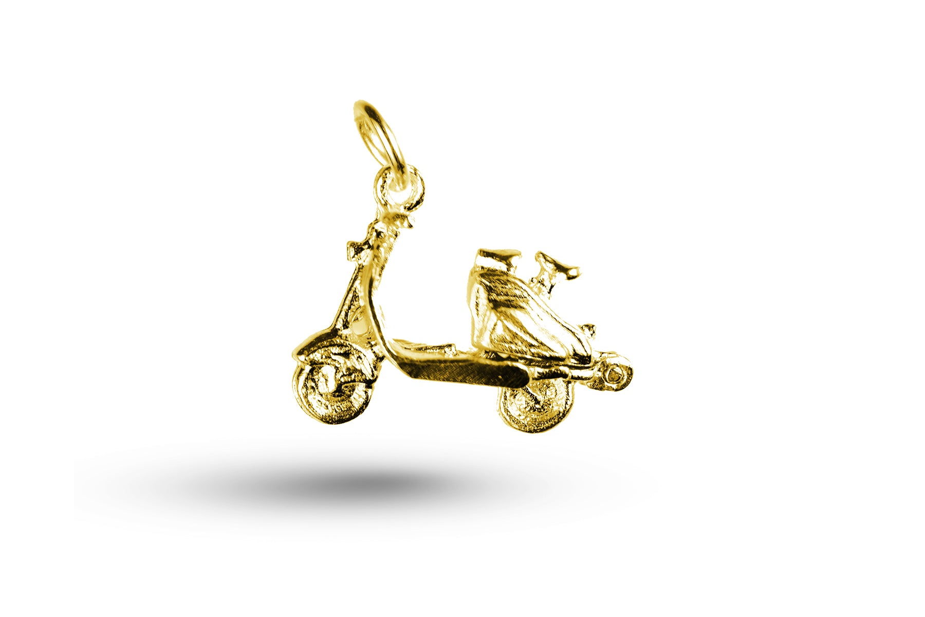 Yellow gold Scooter with Lifting Seat charm.