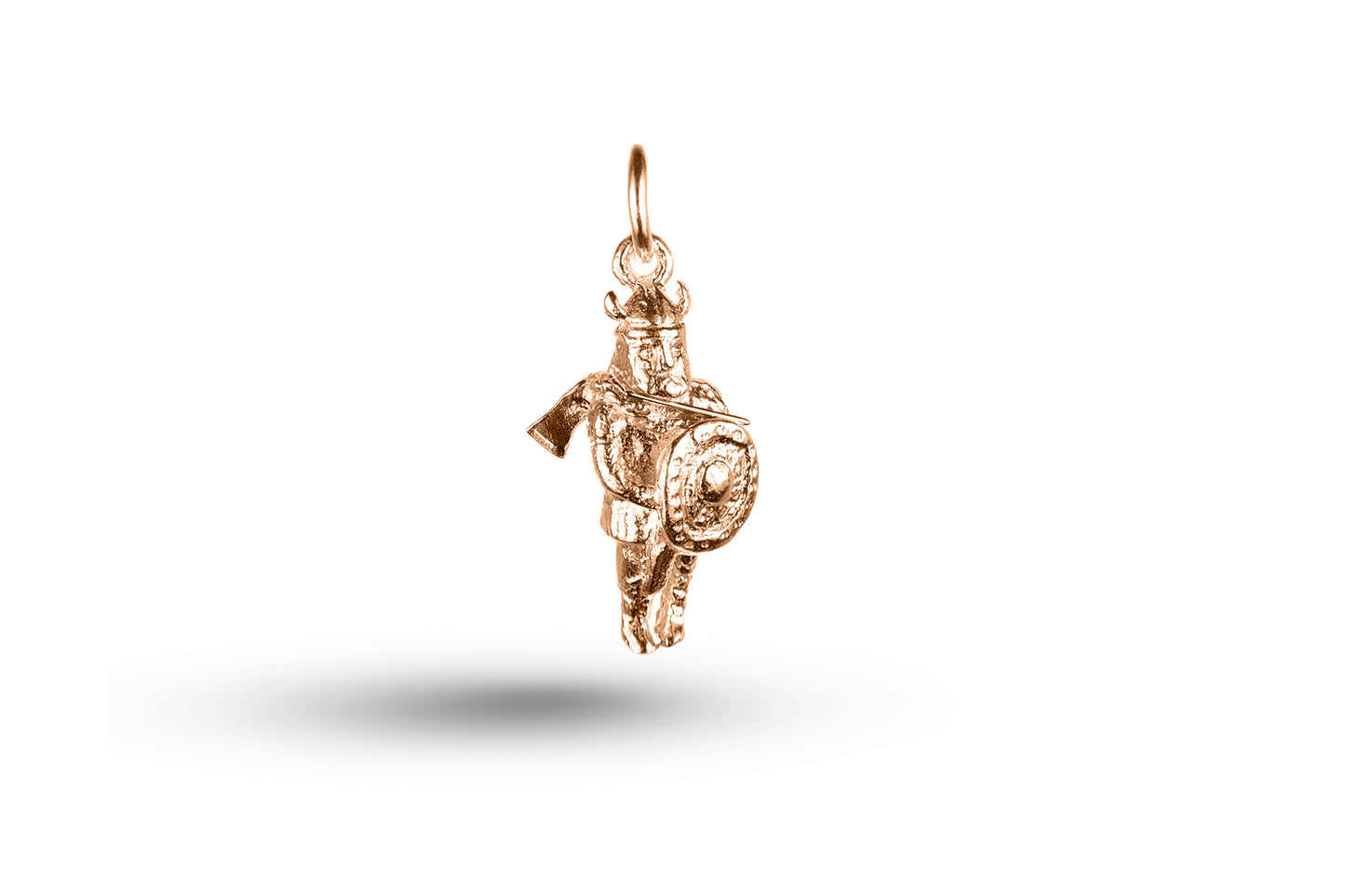 Rose gold Viking charm.