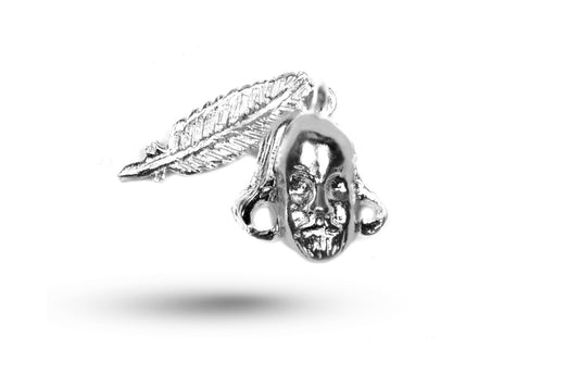 White gold William Shakespeare and Quill charm.