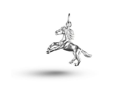 White gold Running Horse charm.