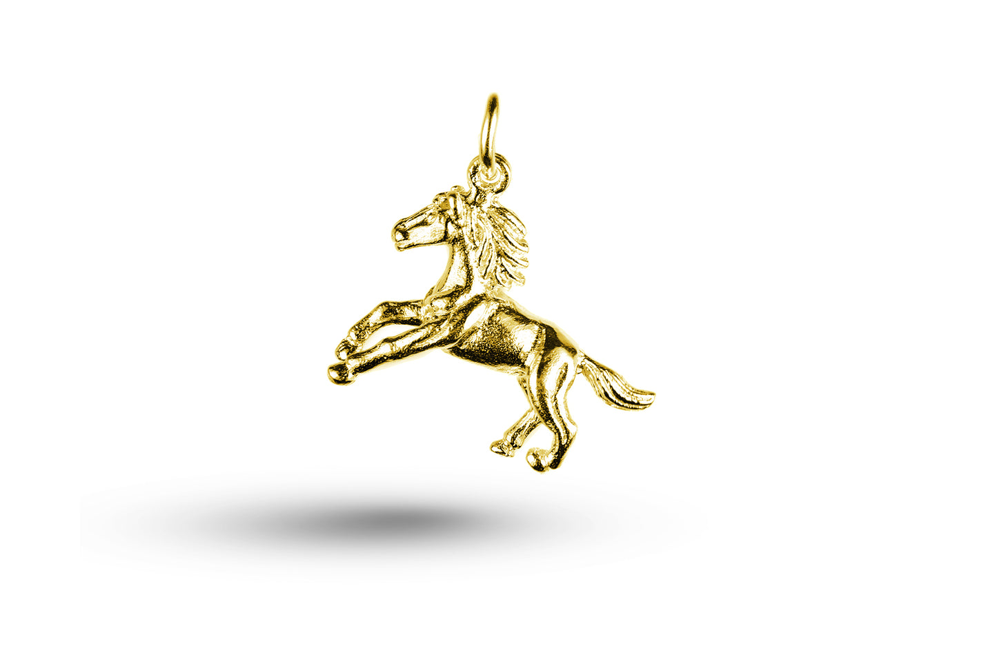 Yellow gold Running Horse charm.