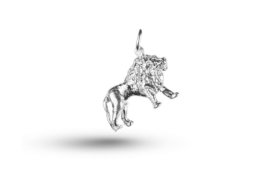 White gold Lion charm.