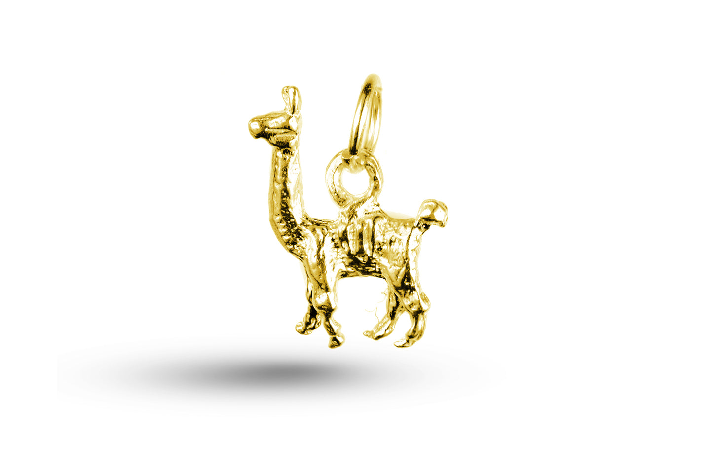 Yellow gold Llama charm.