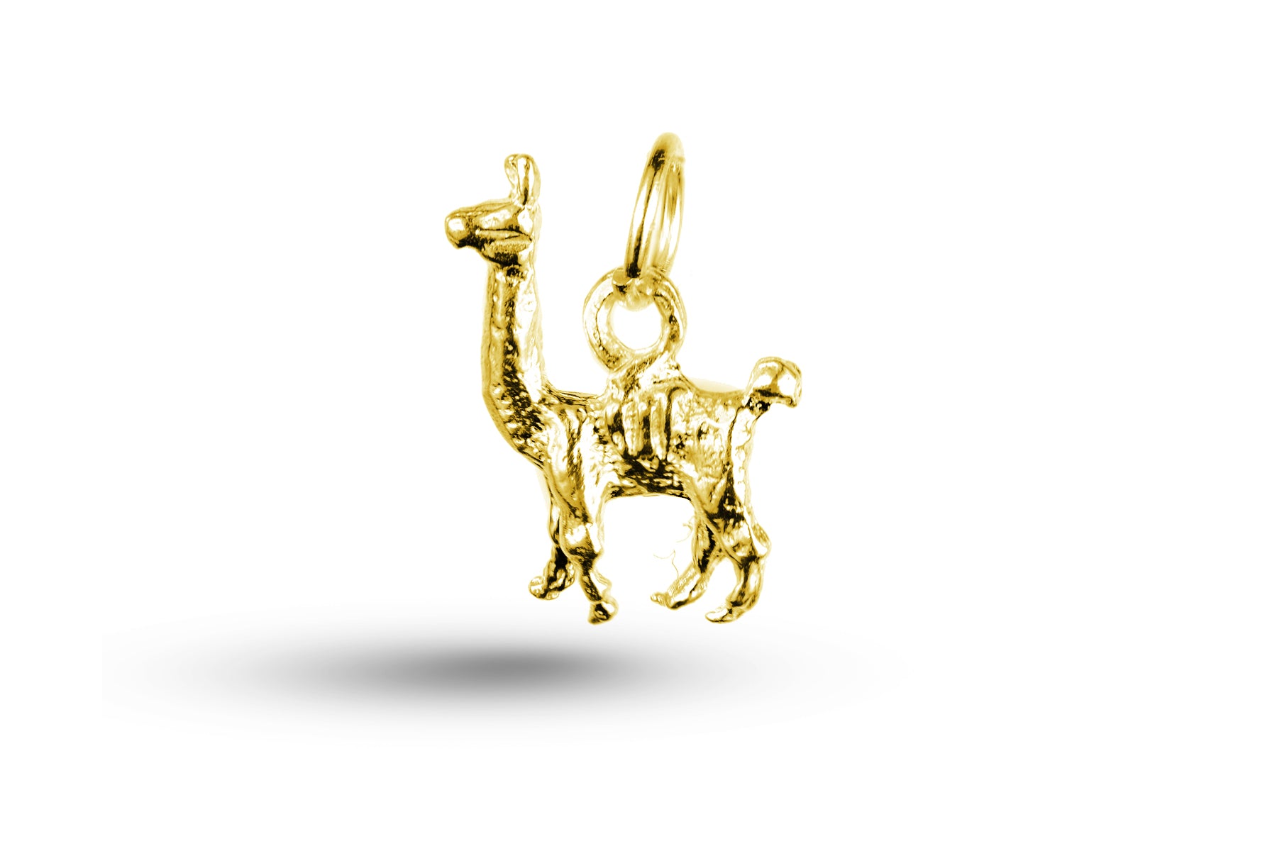 Yellow gold Llama charm.