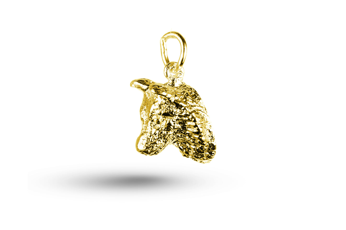 Yellow gold Wolf charm.