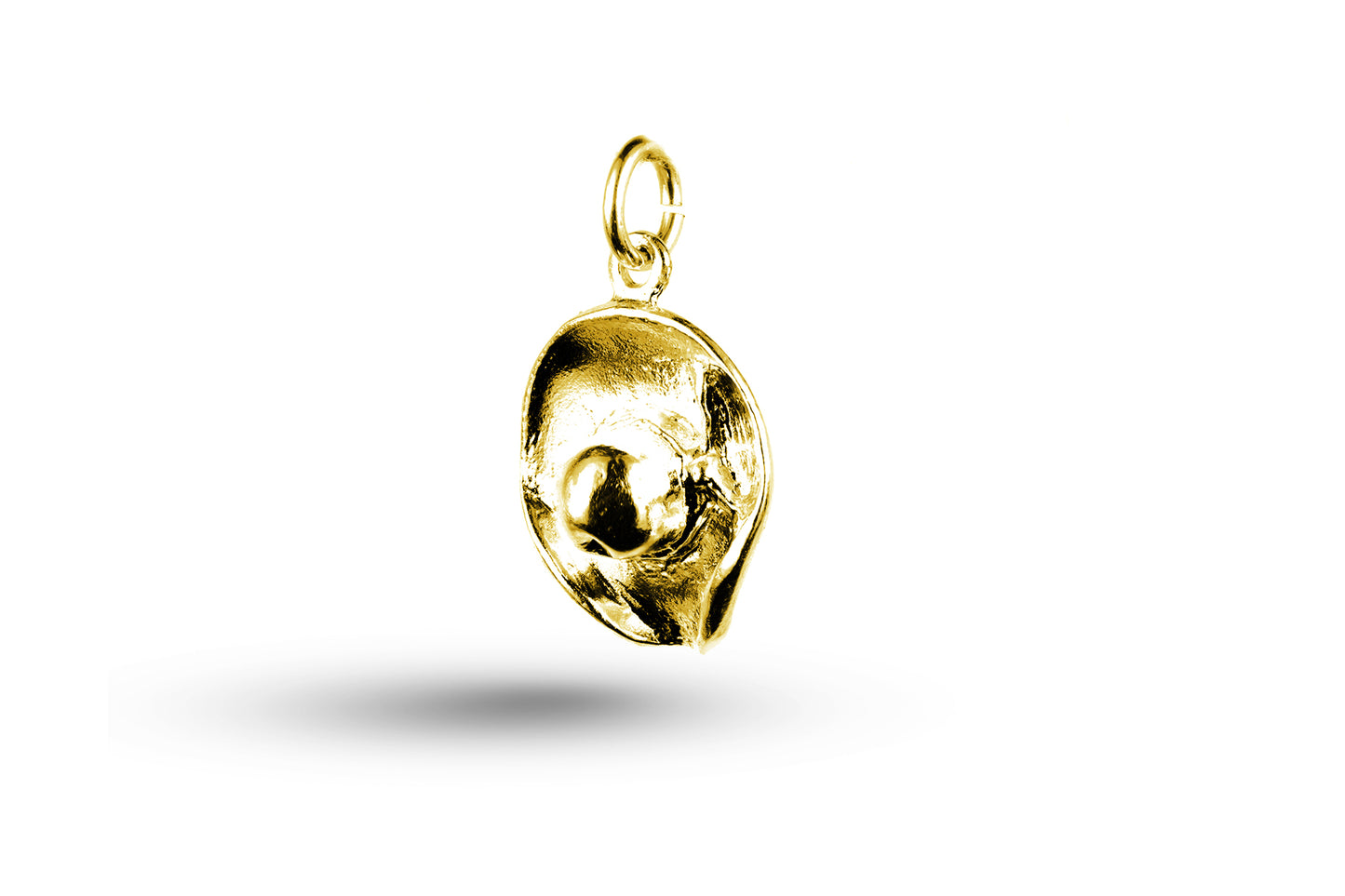 Yellow gold Cowboy Hat charm.