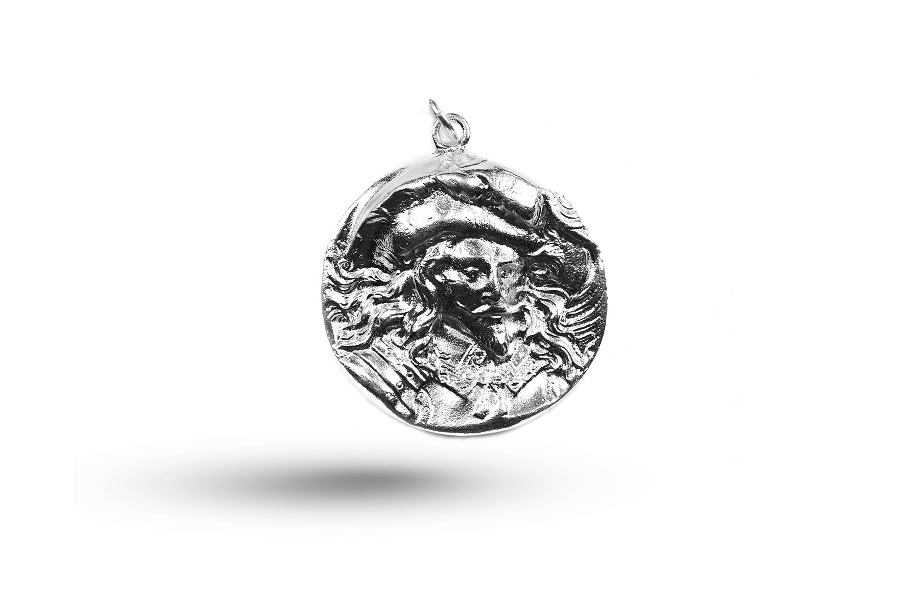 Luxury white gold Cavalier charm.