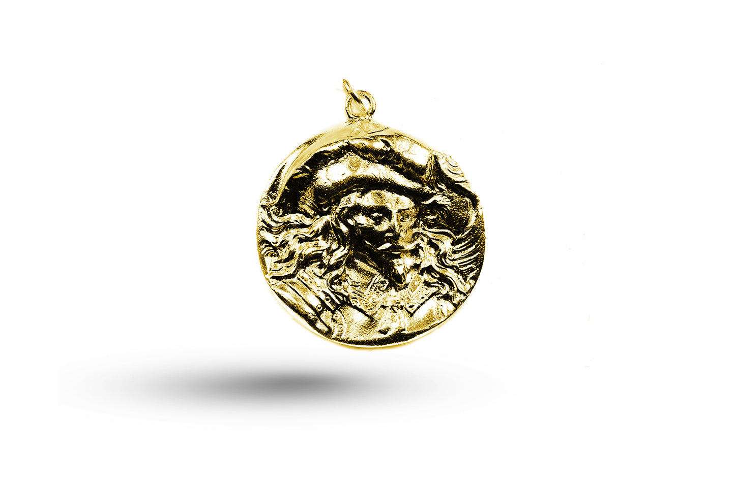 Luxury yellow gold Cavalier charm.