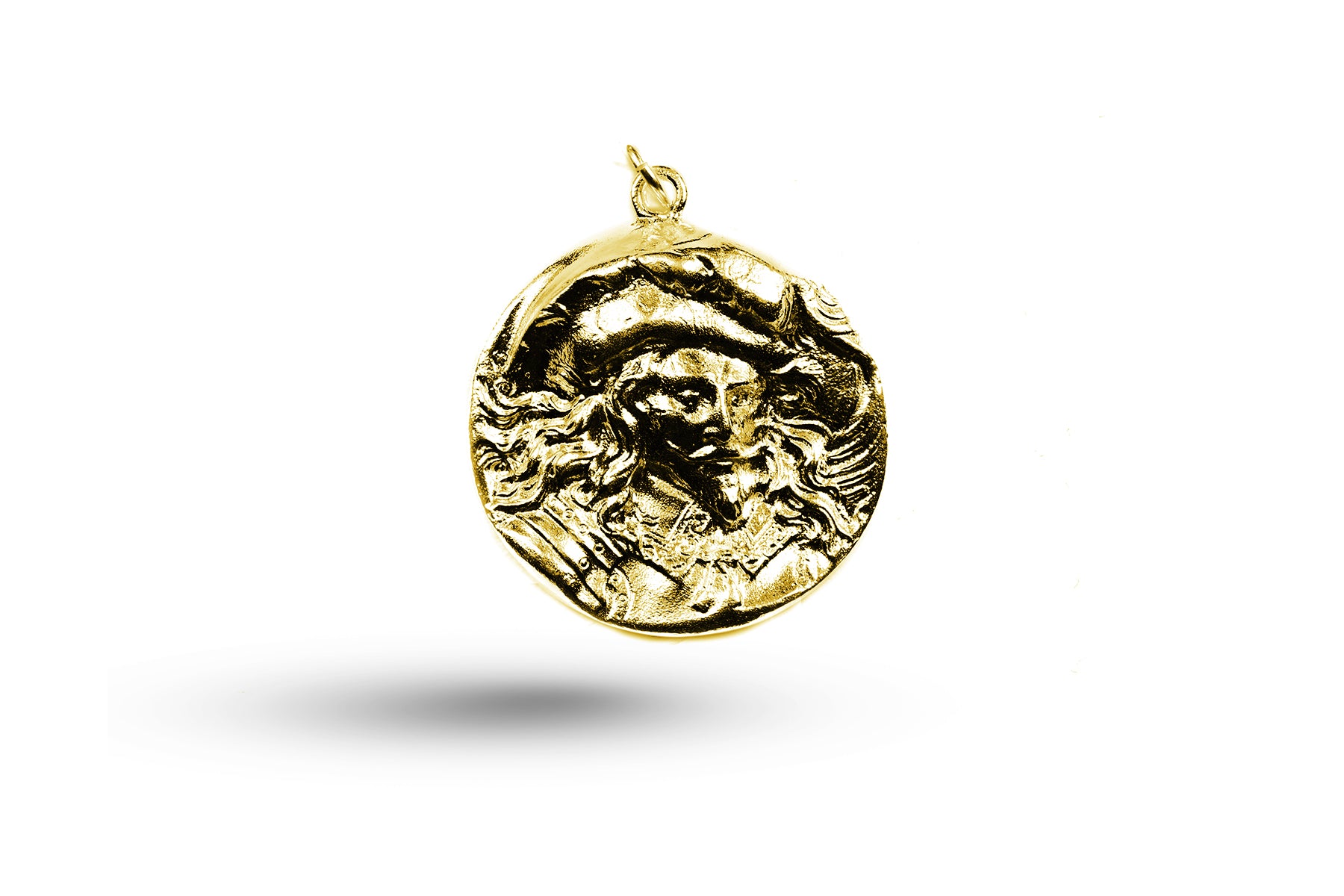 Luxury yellow gold Cavalier charm.