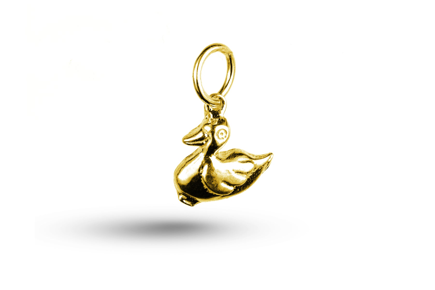 Yellow gold Duck charm.